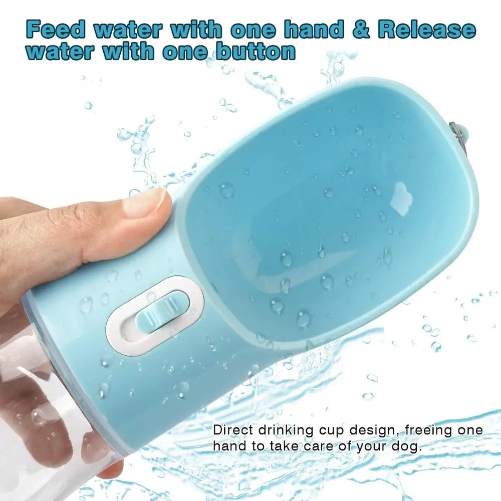 Dog Water Bottle Portable Pet Drinking water Feeder Bowl.