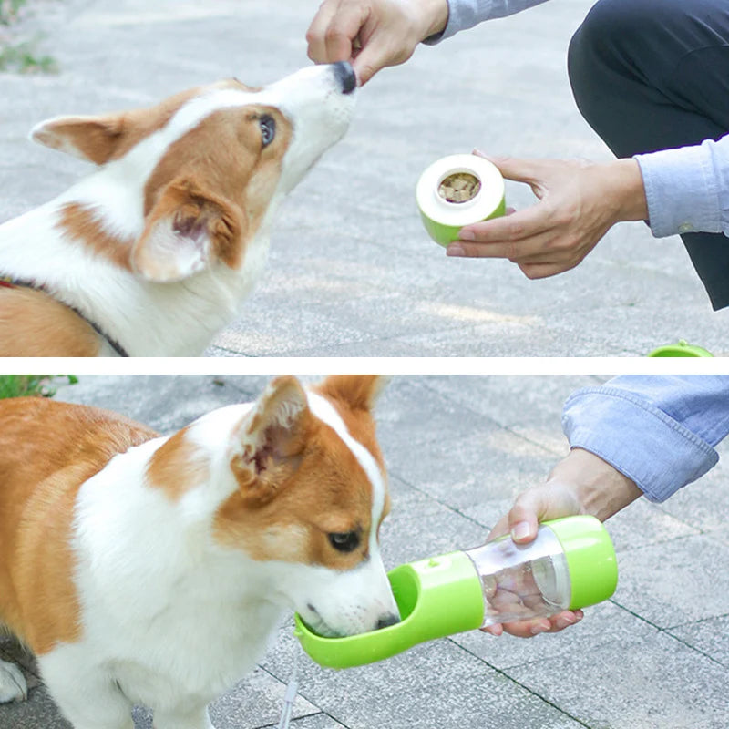 Dog Water Bottle Portable Pet Drinking water Feeder Bowl.