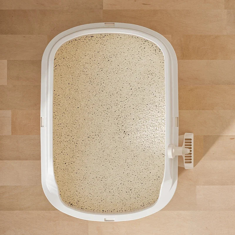 Cat Litter Box Thickening Kitty Sandbox Semi-enclosed High Side Splashproof