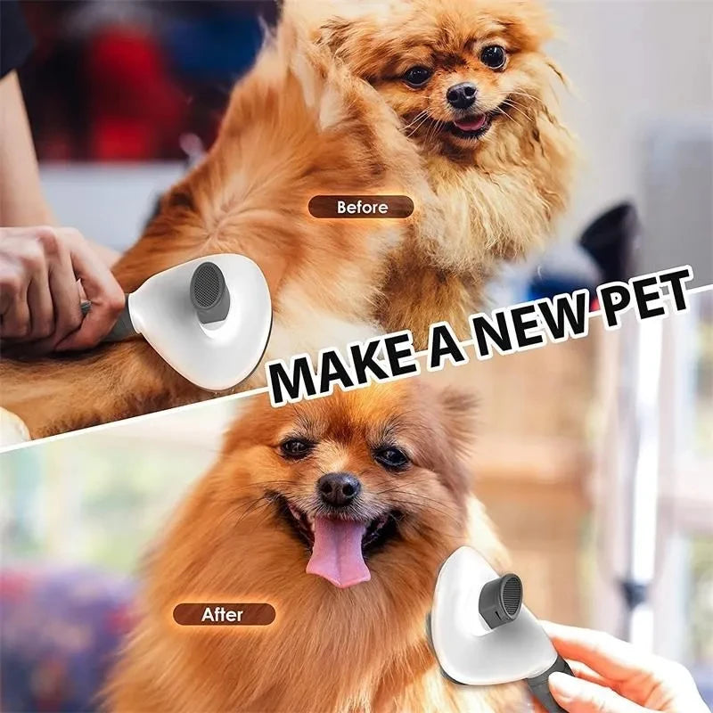 Pet Dog Brush Cat Comb Self Cleaning Pet Hair Remover Brush.