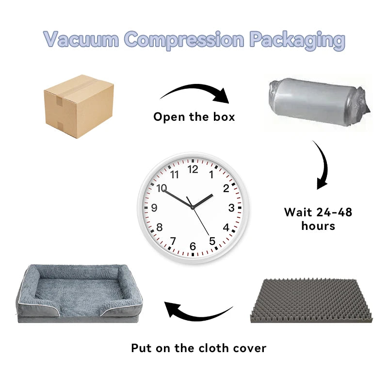 1 removable and clean dog sofa bed, anti-slip bottom.