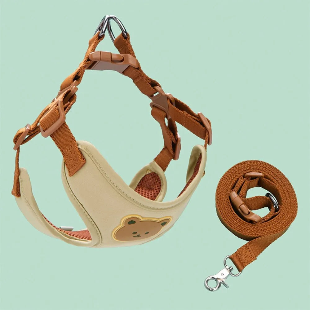 Creative Cute Pet Harness Leash Adjustable Anti-Escape.