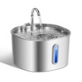2.2L Stainless Steel Cat Water Fountain - Ultra Quiet Pet Fountain.