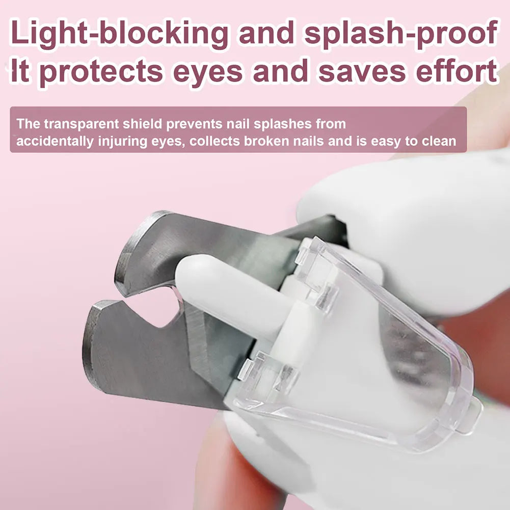 2 In 1 Universal Nail Cutter Stainless Steel Visual Nail Sharpener Safety Lock.