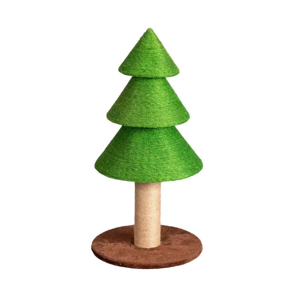 Portable 31.5in Christmas Tree Large Sisal Cat Scratching Post, Tower Indoor
