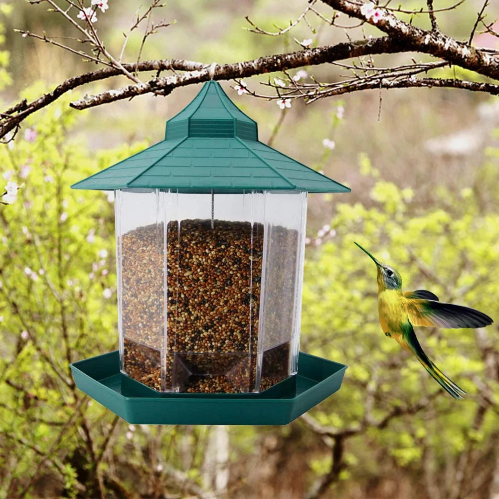 Wild Bird Feeders for Outside Rust Proof Hanging Feeders Squirrel Proof.