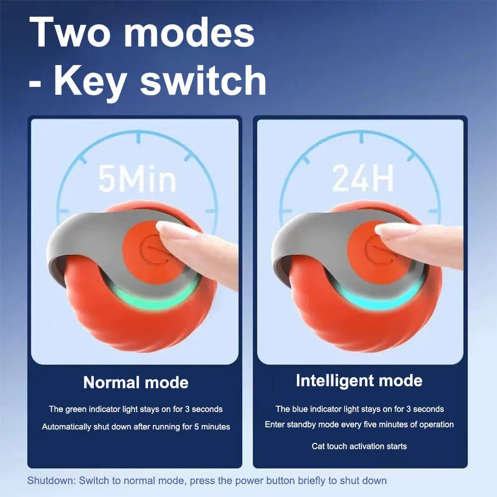 Toy Ball Electronic Interactive Pet Toy Moving Ball Rechargeable Automatic Moving Bouncing