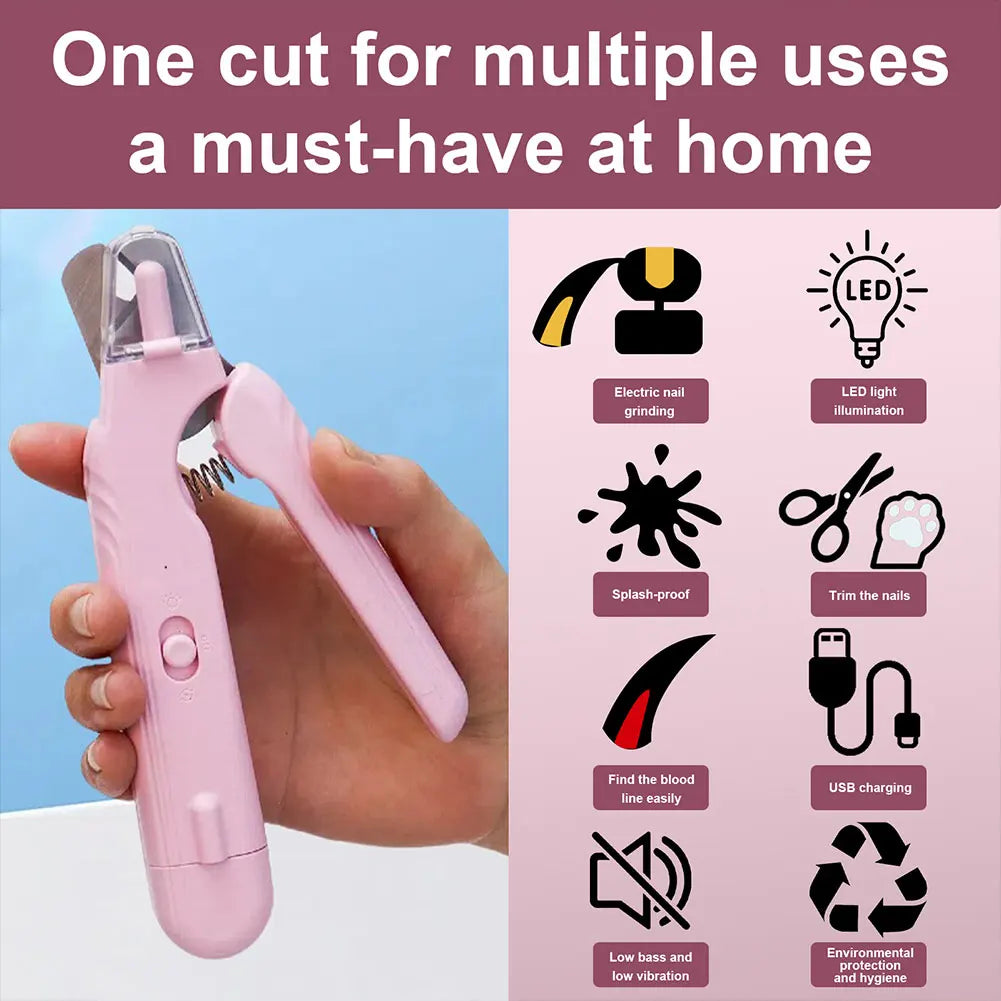 2 In 1 Universal Nail Cutter Stainless Steel Visual Nail Sharpener Safety Lock.