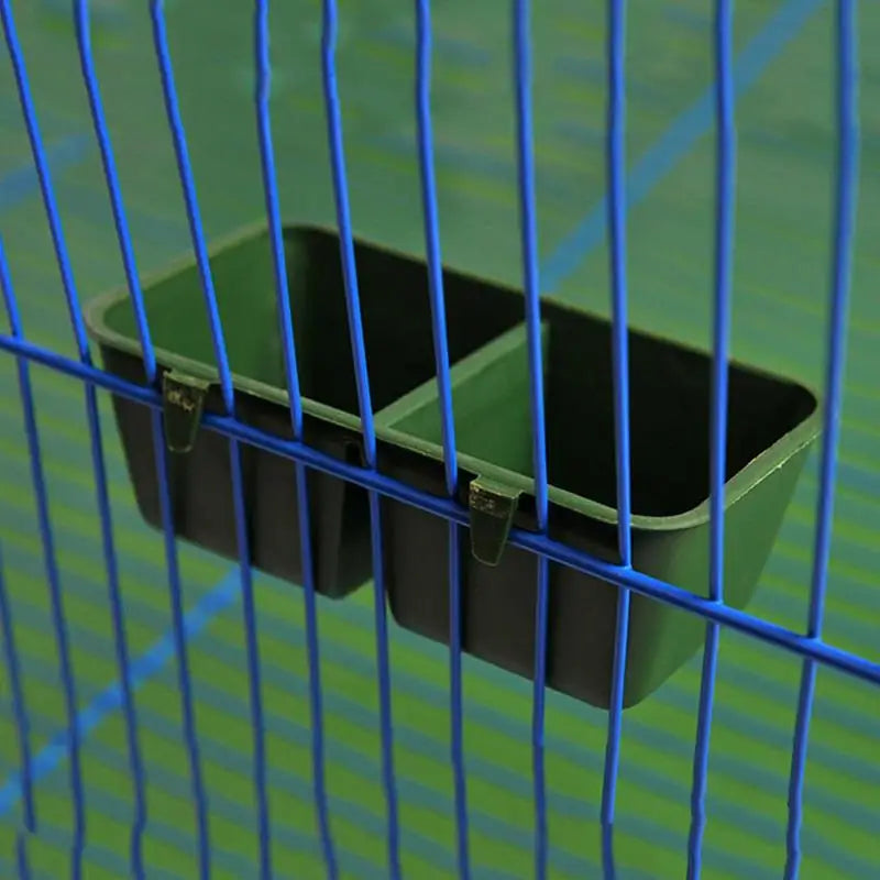 2 In1 Bird Food Water Bowl Dual Feeding Cup Plastic.