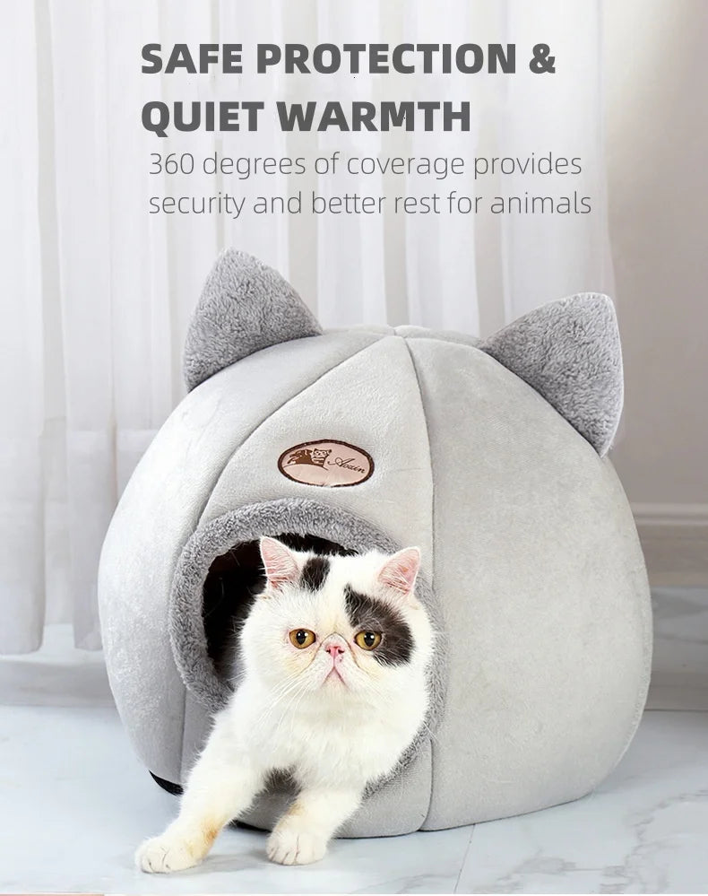 Cat bed for cats keeps them warm in winter  Comfortable and soft Machine washable