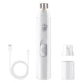 Electric Dog Nail Grinder USB Rechargeable LED Light Pet Nail Trimmer.