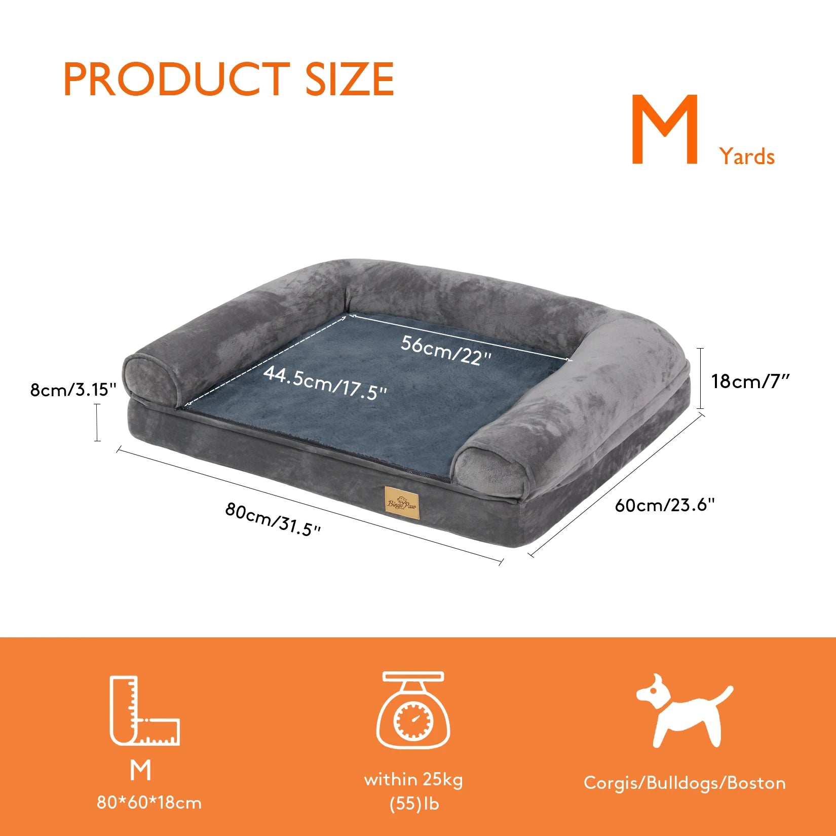 Dog Bed Extra Large Orthopedic Pet Mattress Couch Sleeping Bed.