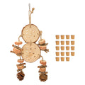 Bird Chewing Toys Puzzle Wooden Corks Logs Pine Cones Corn Cobs.