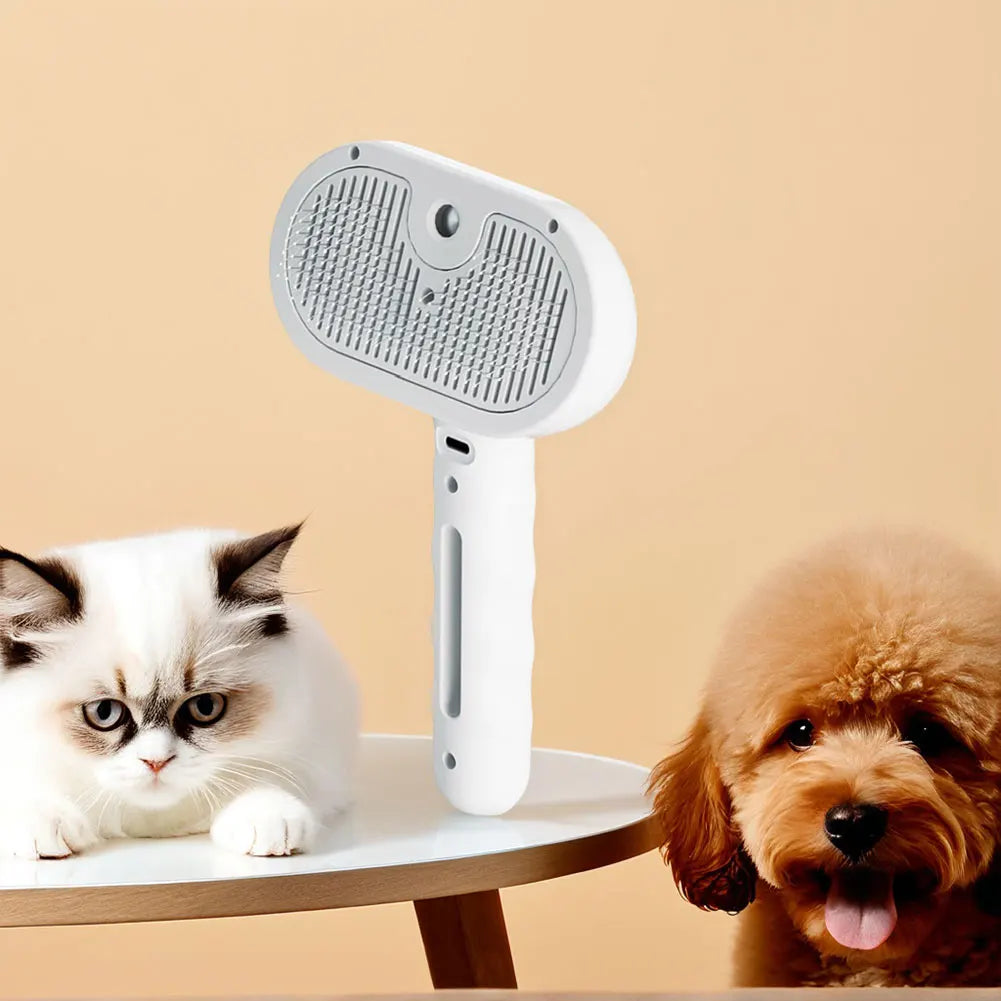 3 in 1 Cat Steam Brush with Release Button.