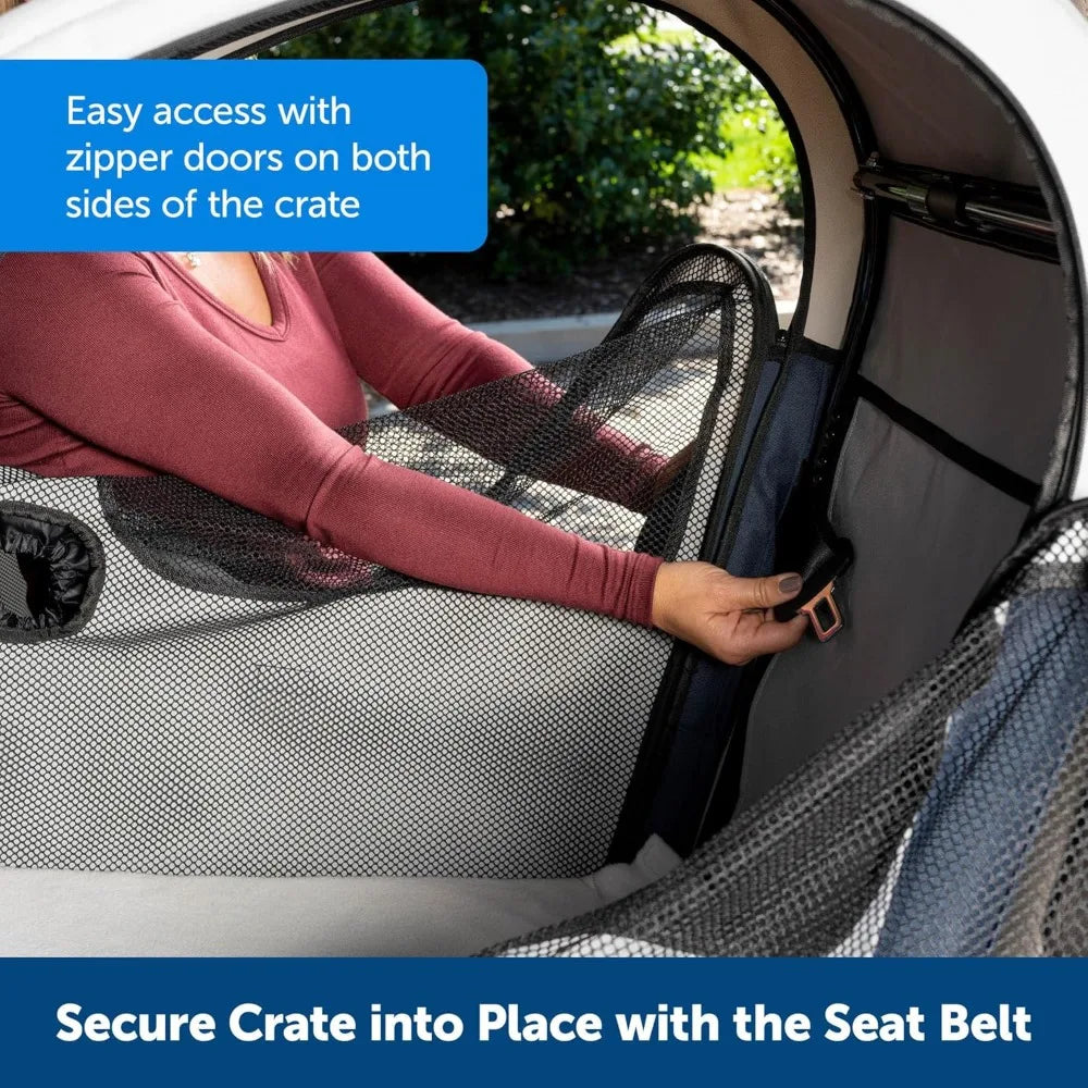 Happy Ride Collapsible Travel Crate - Safe Travel Containment.