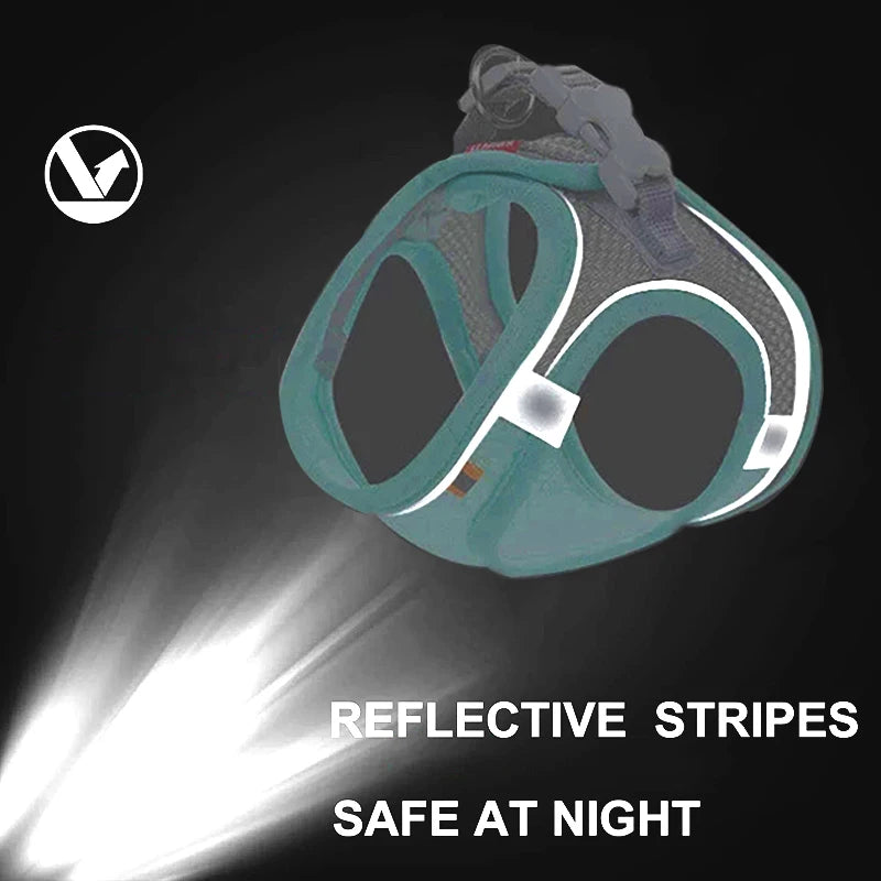 Dog Harness Vest Chest Cat Collars Rope Small Dogs Reflective.