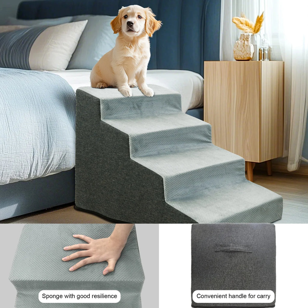 3/4 Steps High Density Foam Dog Stairs Ramps.