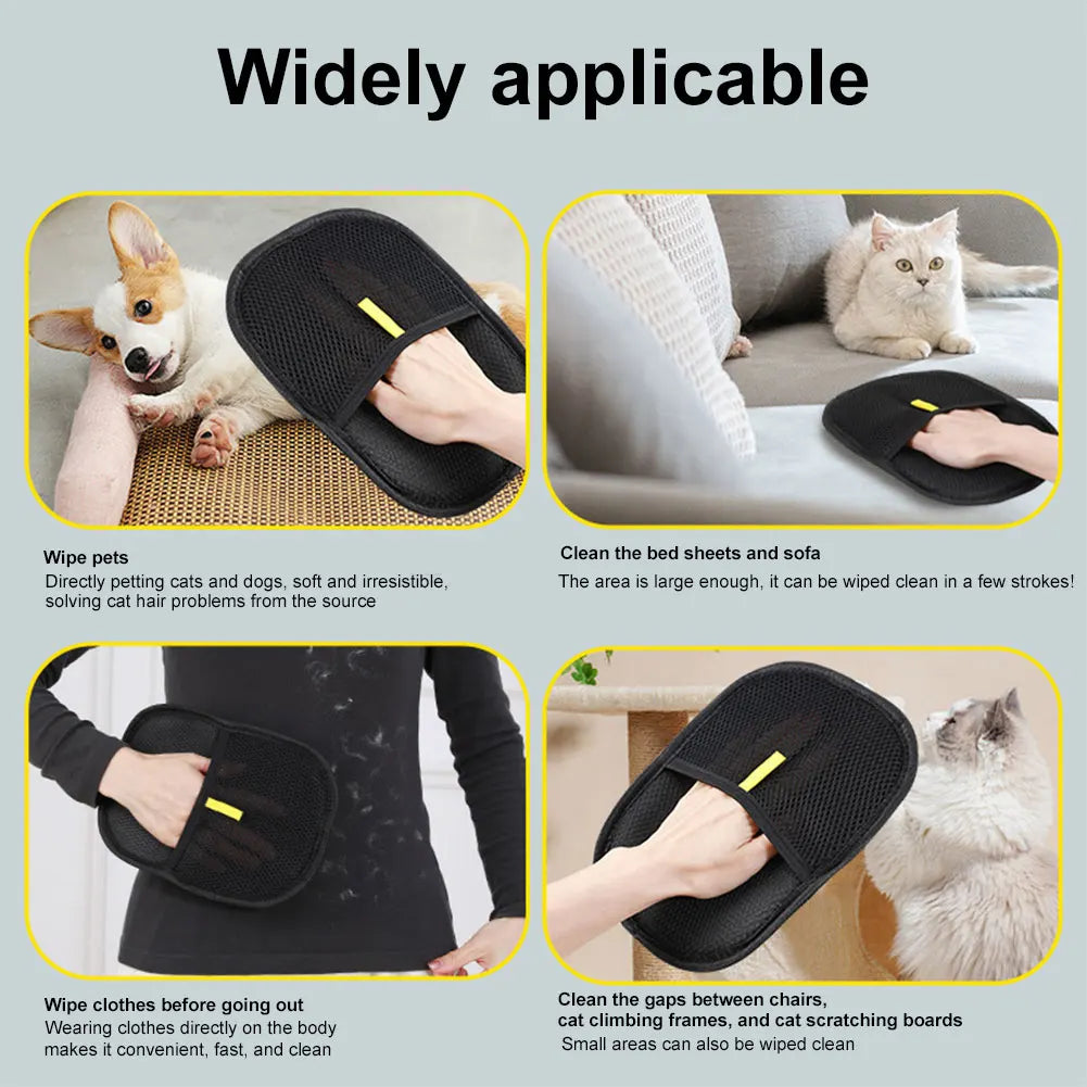Pet Grooming equipment Gloves Deshedding Glove pet hair remover.