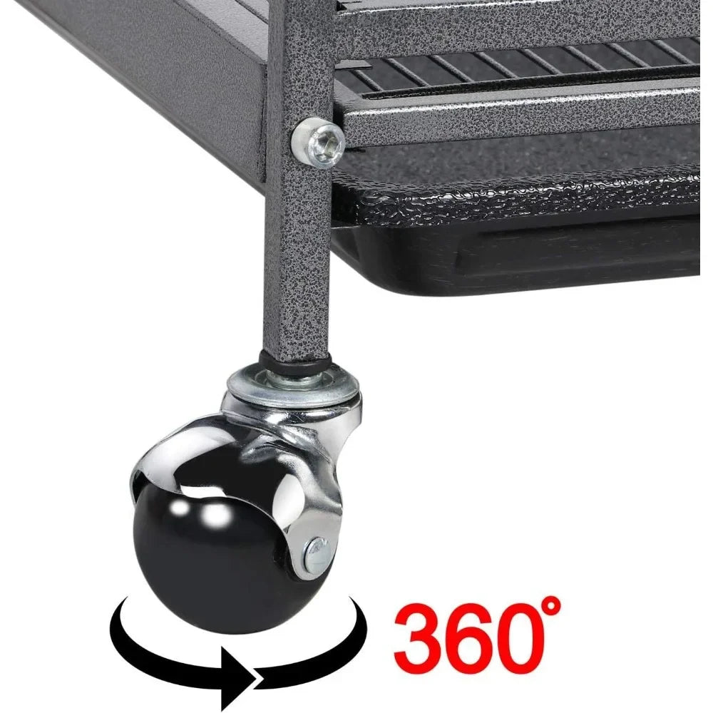 52-inch Ferret Cage 6 Level Metal Rat Cage with 3 Front Doors/Feeder/Wheels Small Animal Cage for Ferret/Chinchilla