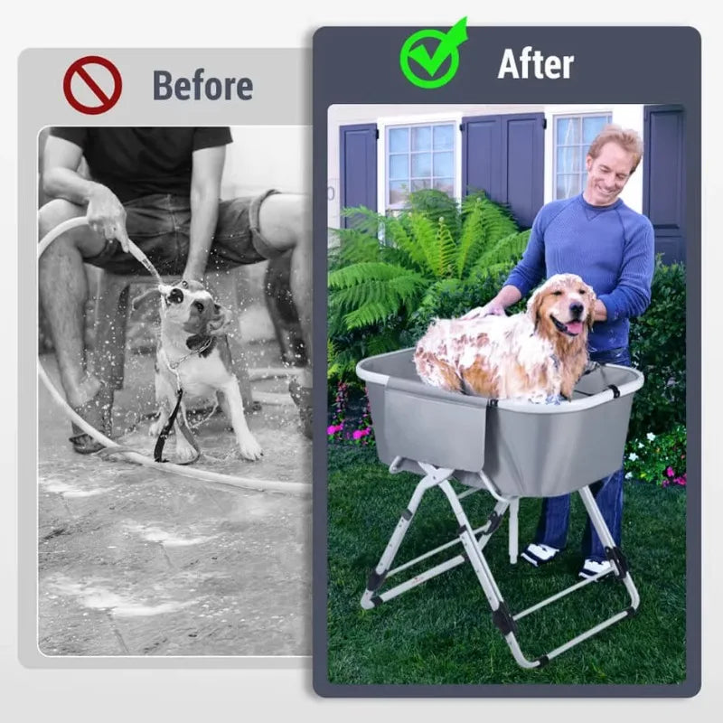 Elevated Dog Bath Tubs for Bath Shower Grooming.