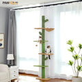 Cat Tree 5-Tier Floor to Ceiling Cat Tower Cactus Tall Climbing Tree.