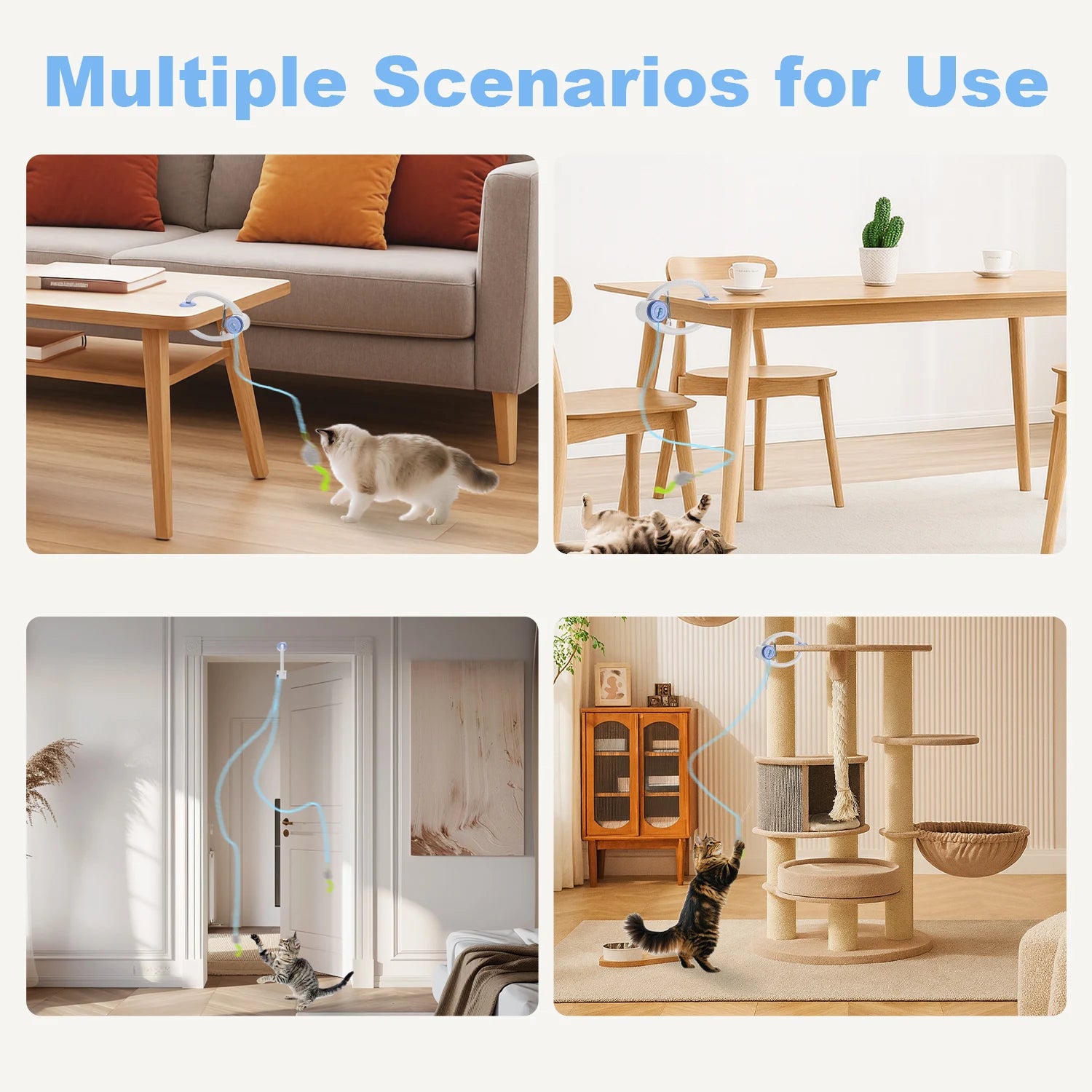 Cat Toys Electric Door Hanging Cat Toy Interactive Cat Toy USB Rechargeable