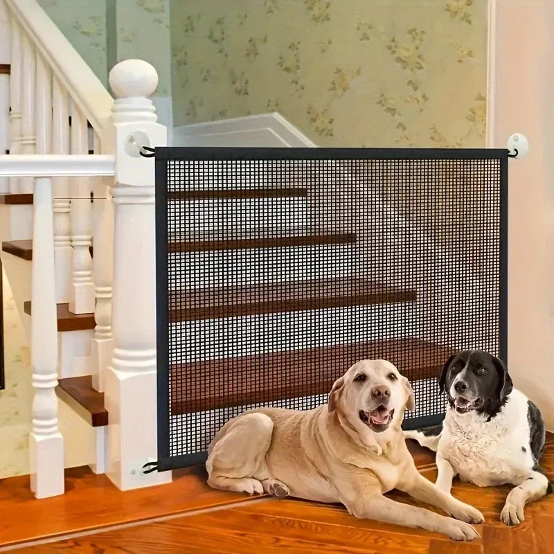 Heavy Duty Dog Barrier Fence with Hooks Insulated Net Foldable Breathable Mesh