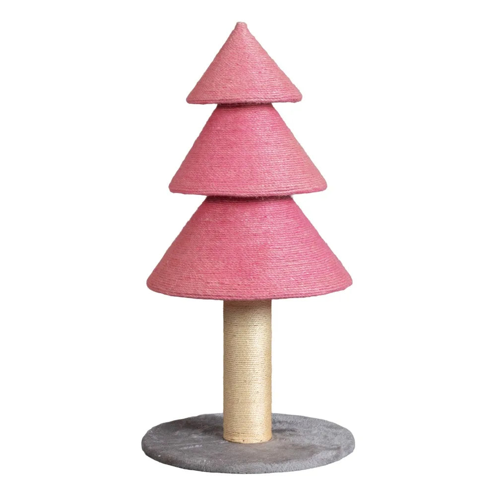 Portable 31.5in Christmas Tree Large Sisal Cat Scratching Post, Tower Indoor