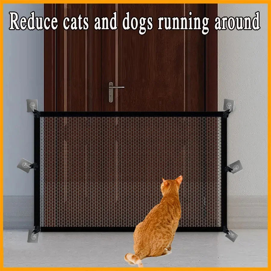 Heavy Duty Dog Barrier Fence with Hooks Insulated Net Foldable Breathable Mesh