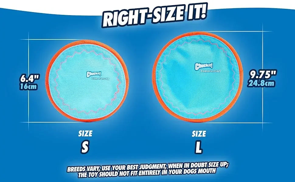 Flying Disc Dog Toy Water Floating Flyer Durable Nylon Construction with Soft Rubber Edges For Medium and Large Dogs