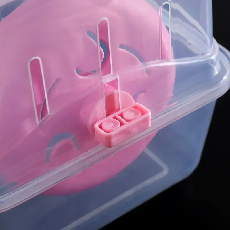 Outdoor Rabbit Crate Carrying Handle Case Hamster Pet Plastic Travel Pet Box.