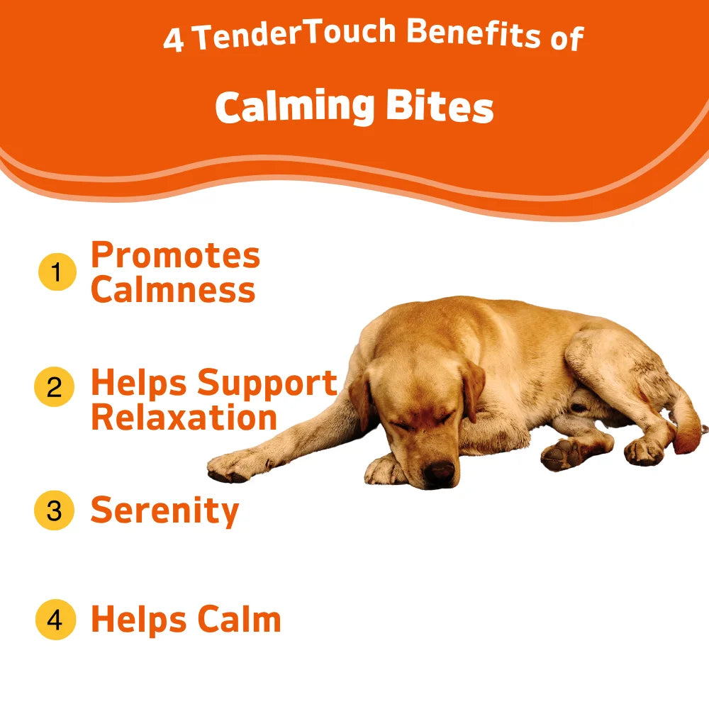 360 Chews - 3 Pack(3 x 180g/6.35oz) 540g/19.1oz - TenderTouch Calming for Dogs - Help Natural Dog Anxiety  for Everyday Stress