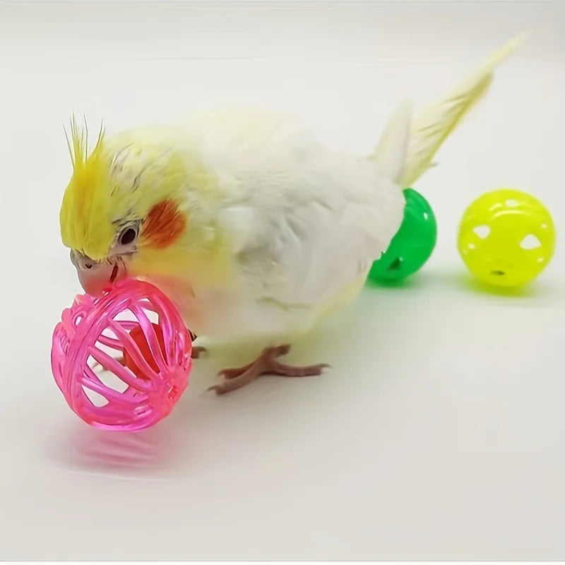 5-Piece interactive bird toy bell ball, colorful parrot and other bird bell ball toys