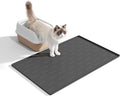Silicone Cat Litter Trapping Mat, 34''x22'' Large Cat Litter Mat.