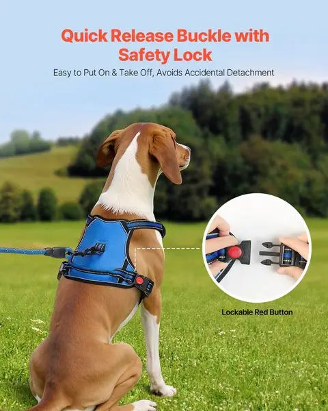 Dog Harness for Large Dogs No Pull Adjustable Dog Vest Pet Harness with Leash.