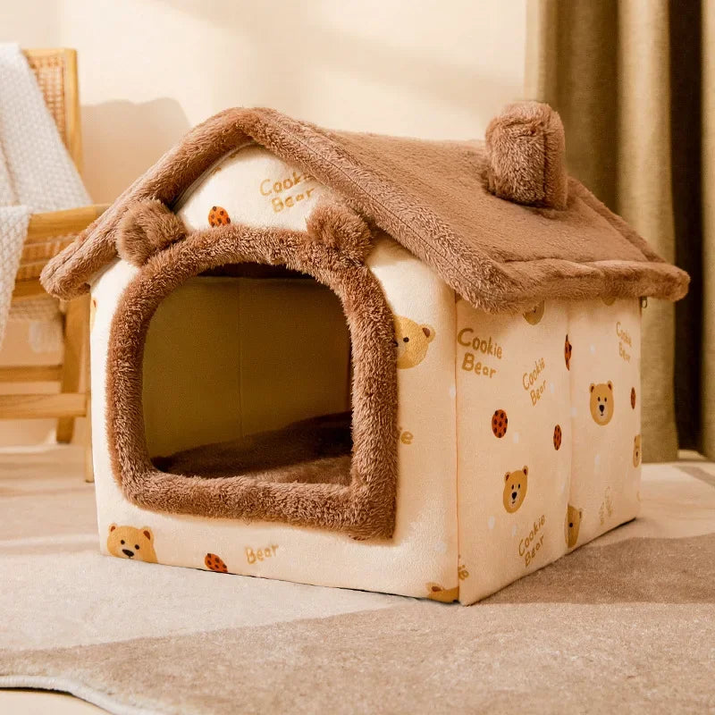 Dog Kennel Indoor Soft Comfortable, Removable Small Dog Bed.