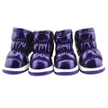 4pcs/set Pet Dog Winter Rain Shoes Waterproof Dogs Warm Snow Boots.