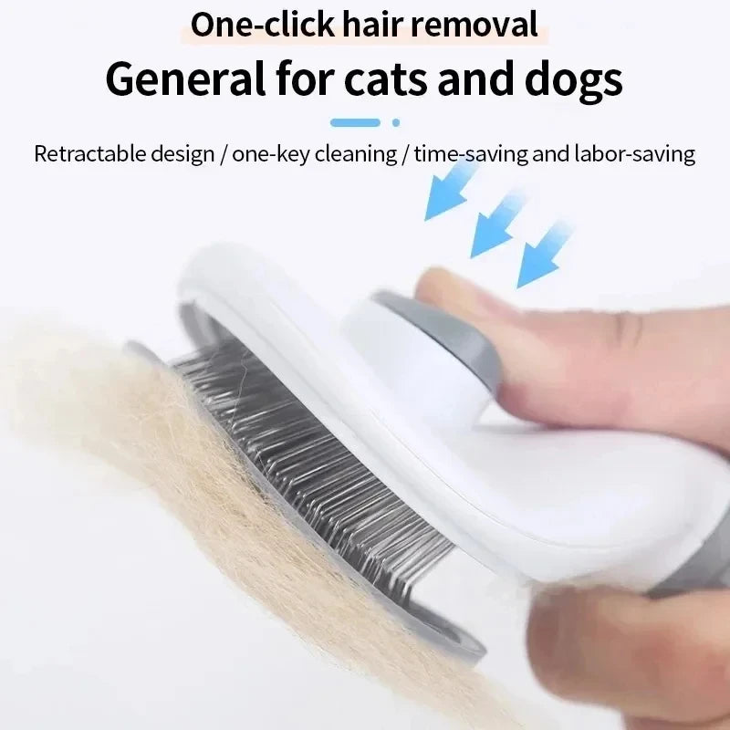 Pet Dog Brush Cat Comb Self Cleaning Pet Hair Remover Brush.