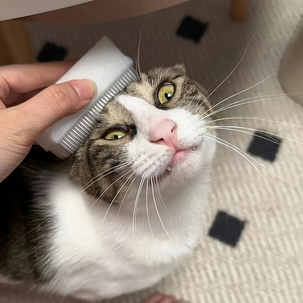 1pc Soft Bristle Cat Tongue Sensory Brush.