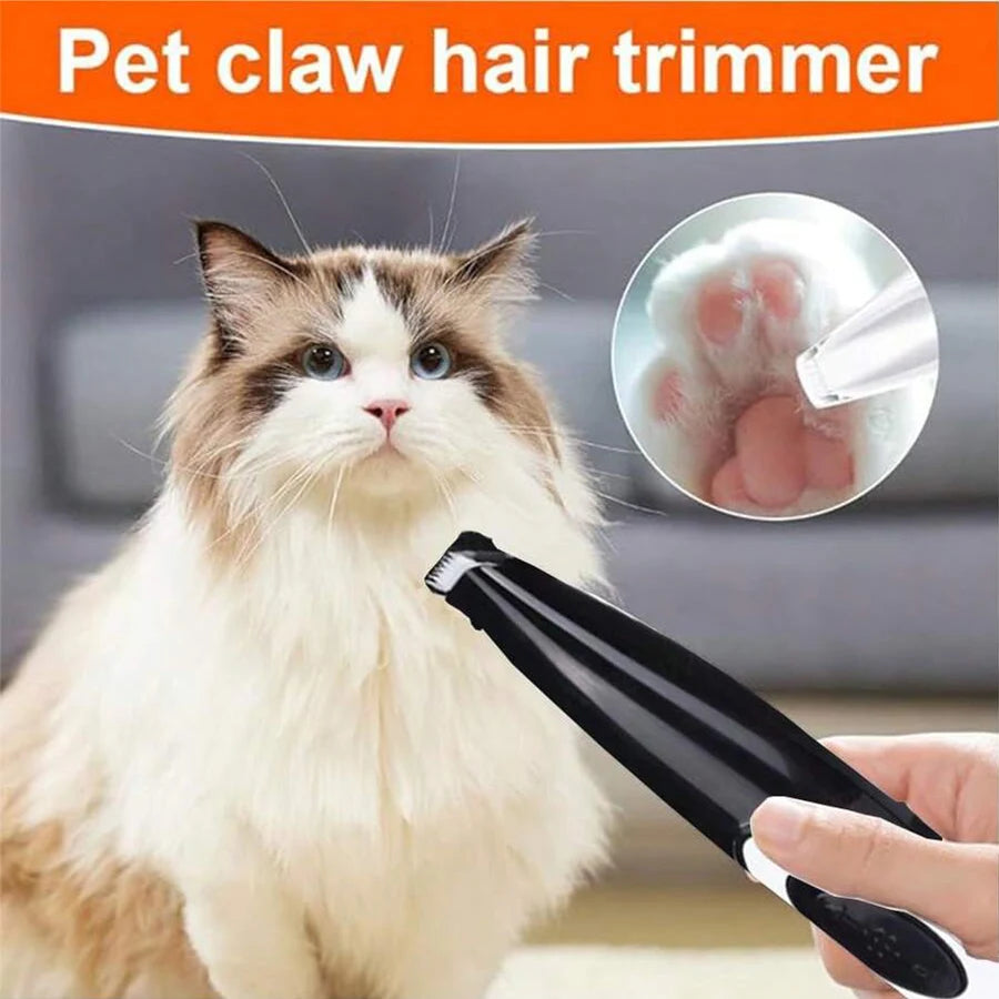 Dog Clippers Grooming Kit Hair Clipper-Low Noise Paw Trimmer- Rechargeable - Quiet Nail Grinder Shaver for Cats and Other Pets ﻿