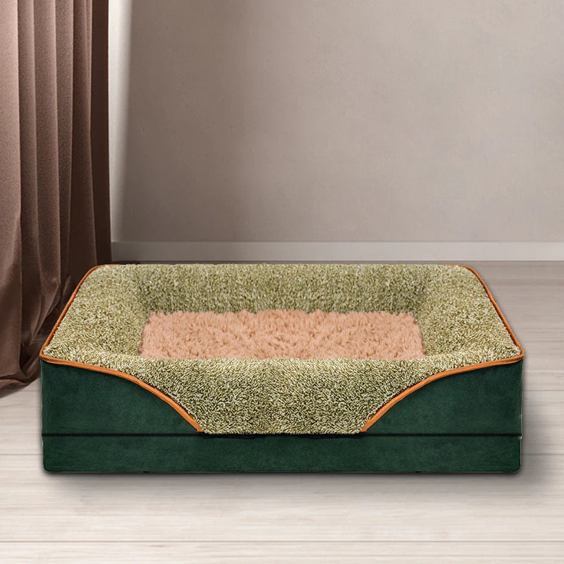An oversized dog bed removable washable for all seasons.