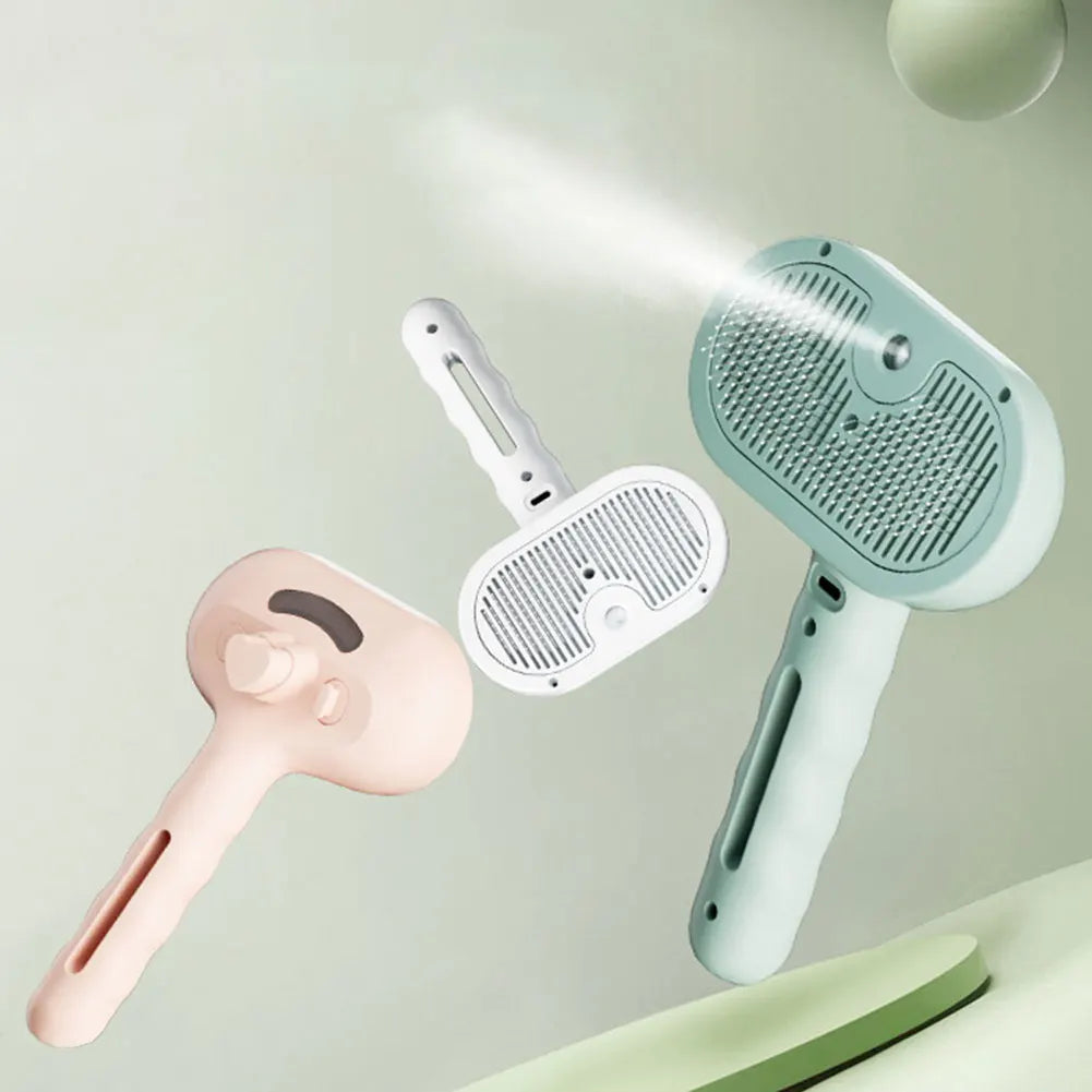 3 in 1 Cat Steam Brush with Release Button.