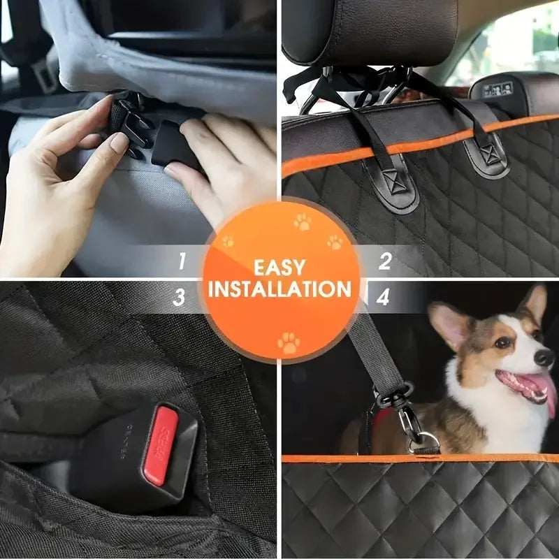 Dog Car Seat Cover for Pets 100% Waterproof Seat Cover.