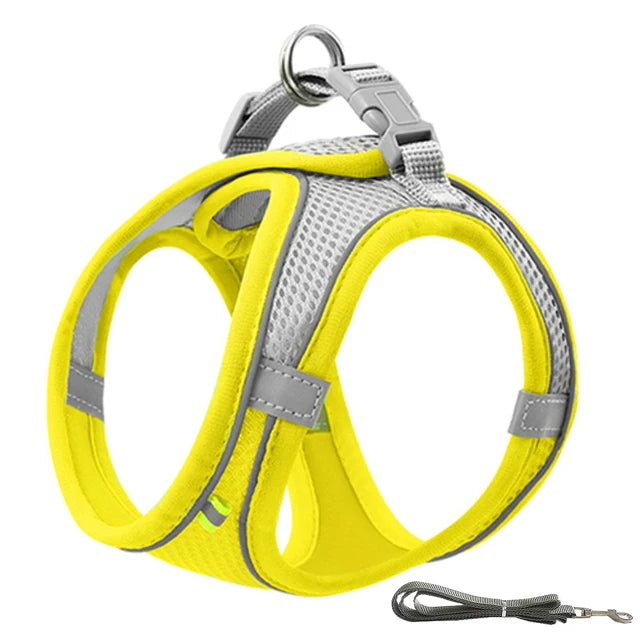 Dog Harness Vest Chest Cat Collars Rope Small Dogs Reflective.