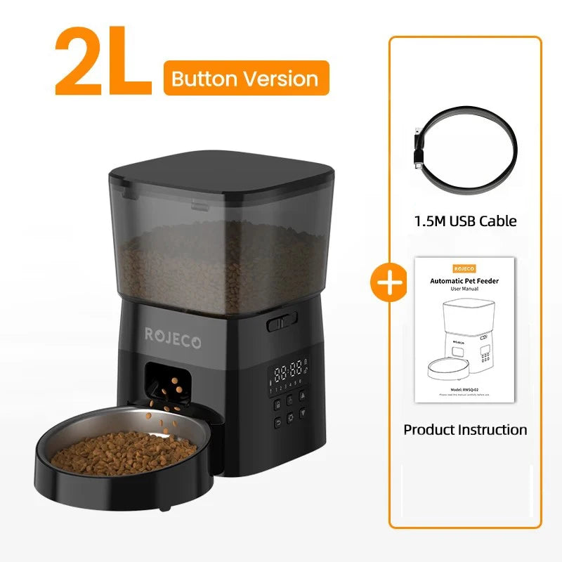 Automatic Cat Feeder Pet Smart Cat Food Kibble Dispenser.
