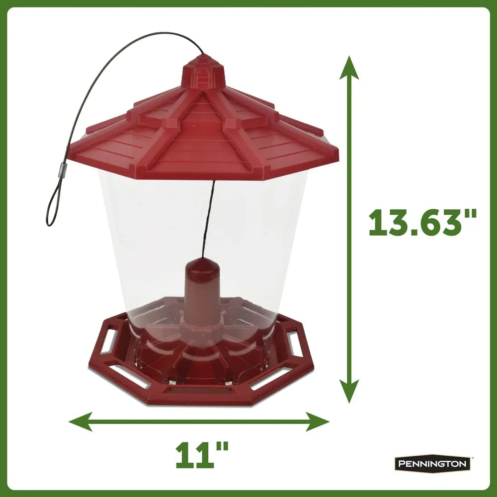 Recycled Wild Bird Feeder Jumbo Hanging Station 10lb Seed.
