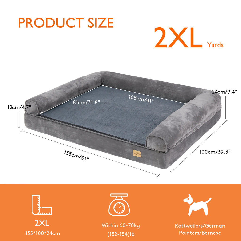 Dog Bed Extra Large Orthopedic Pet Mattress Couch Sleeping Bed.
