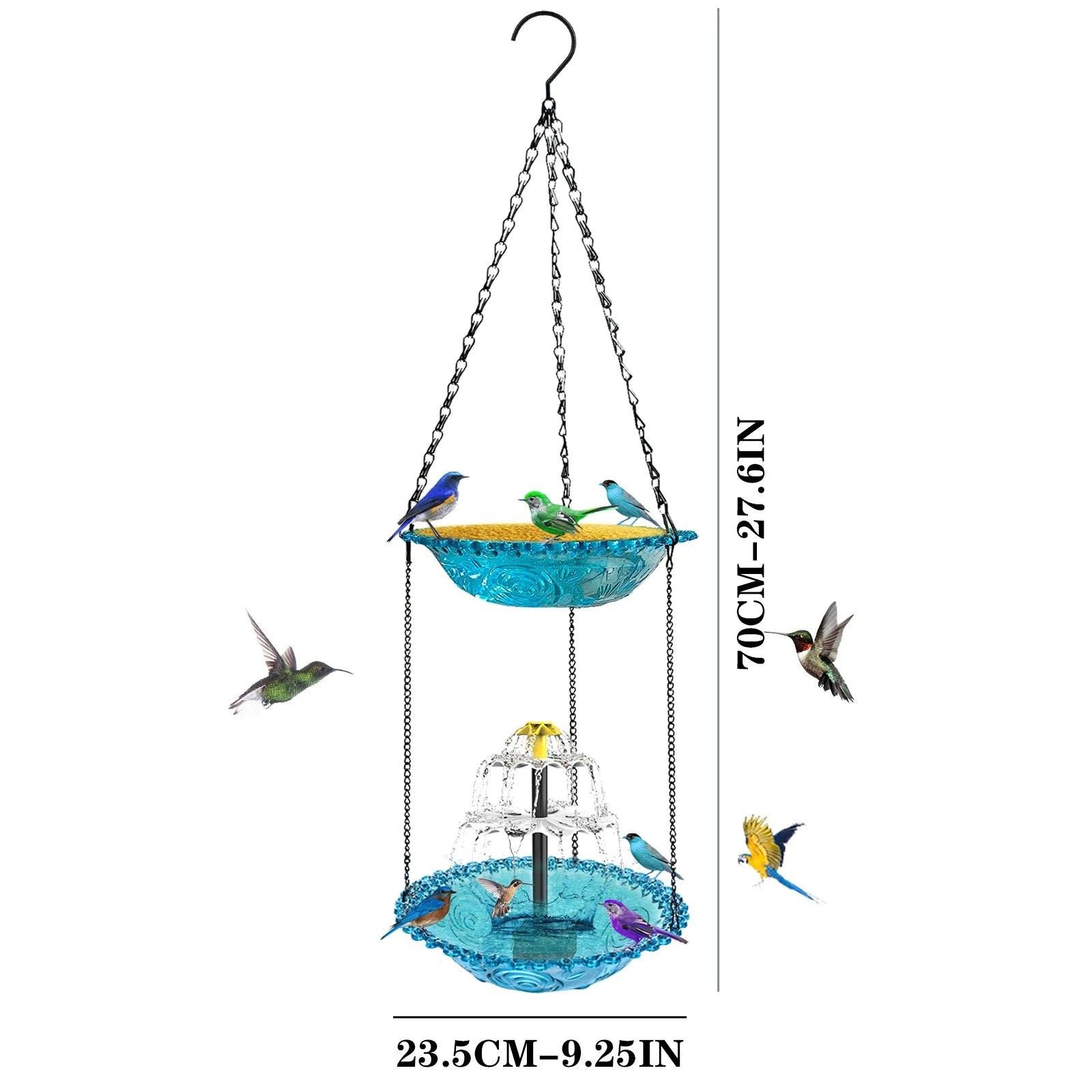 Bird Bathing Fountain Outdoor Bird Feeder