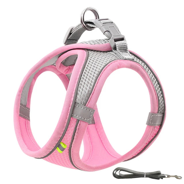 Dog Harness Vest Chest Cat Collars Rope Small Dogs Reflective.