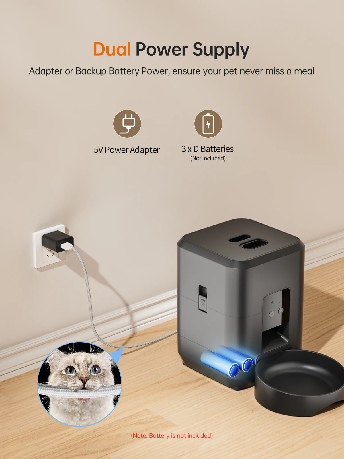 Automatic Cat Lover Gift And Cat Mom Love Feeder With App Control.